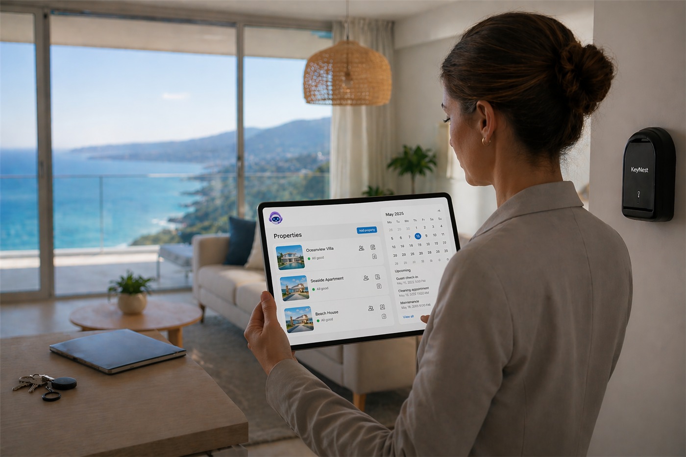 The PropertyHost contract generator on a tablet